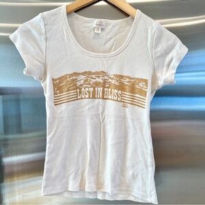 GUC Wrangler x Billabong Collab Lost in Bliss Tee Shirt Vintage Western